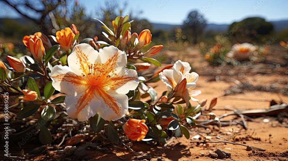 Poster bush of flowers