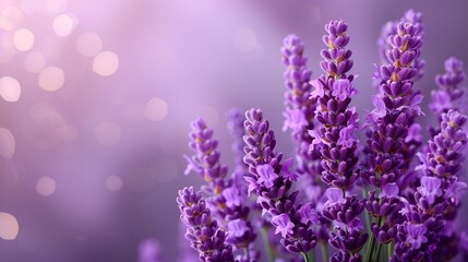 Fototapeta premium Vibrant Lavender Flowers in Bloom