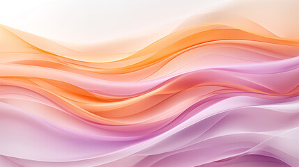 A long, curvy line of pink and orange colors