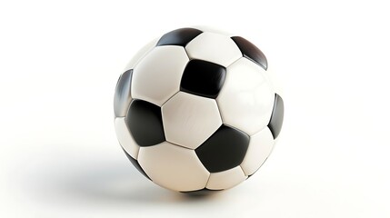 Fototapeta premium Soccer ball on white background