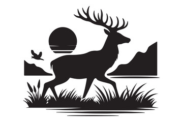 Deer Silhouette Vector