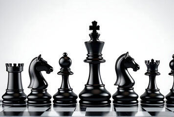 chess piece isolated white background simple png style