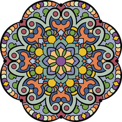 Mandala. Ethnic round ornament. Vector illustration.