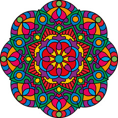 Mandala. Ethnic round ornament. Vector illustration.