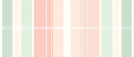 A flat vector illustration of a background design with stripes and grids, using two pastel colors like soft peach and baby blue. The stripes are simple and uniform, with a delicate grid pattern