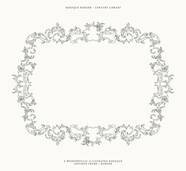 Baroque Border PNG, SVG and EPS Illustration No.4