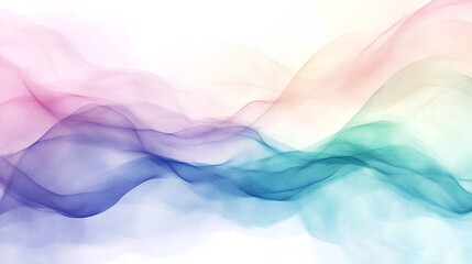 Obraz premium Dreamy Abstract Watercolor Wave Background with Vibrant and Pastel Colors