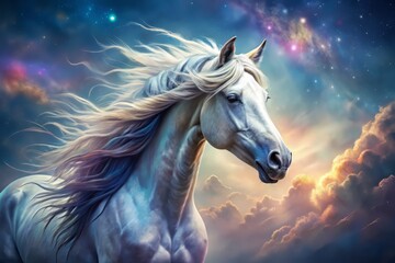 Surreal Dreamlike Horse Upper Body Closeup