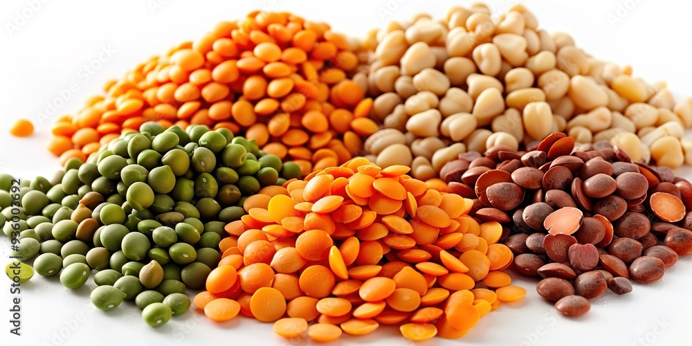 Wall mural beans and lentils