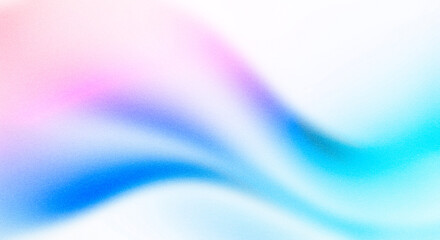 Naklejka premium Pastel pink and blue gradient with smooth wave, airy and elegant, abstract noise texture, ideal for web design, banners, headers, posters, copy space