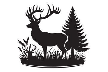 Deer Silhouette Vector