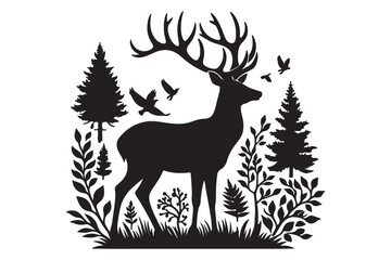 Deer Silhouette Vector