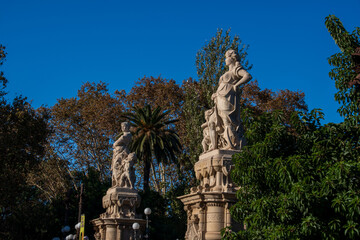 Obraz premium fountain in barcelona spain