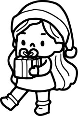 stocking, cozy, kids, sticker, candle, holly, gift, decoration, element, tree, collection, christmas, background, icon, cute, design, set, cartoon, print, illustration