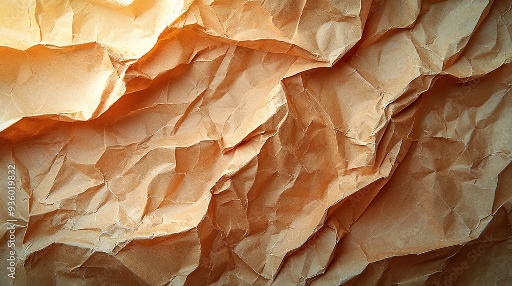 Poster this abstract crumpled paper texture was created using light and cool tones to provide a dynamic and
