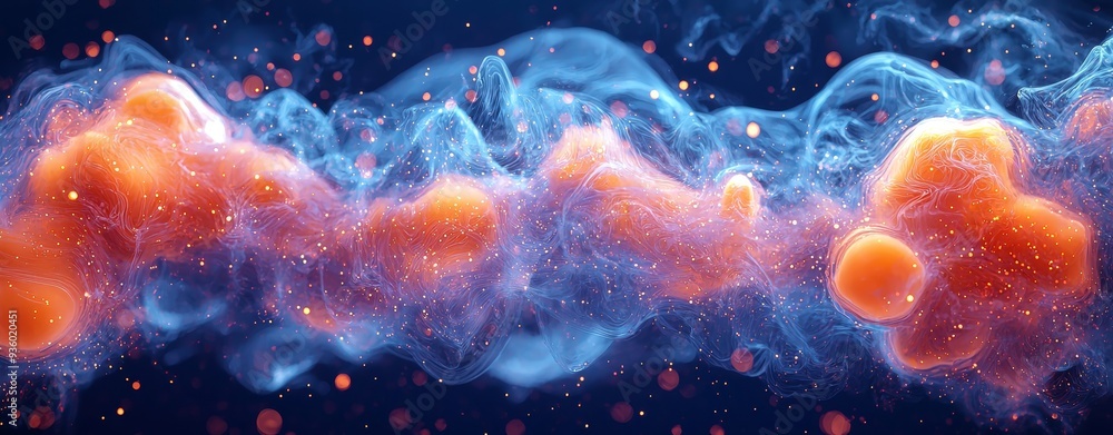 Poster image depicts flowing shapes and energetic elements in vibrant colors and dynamic motion.