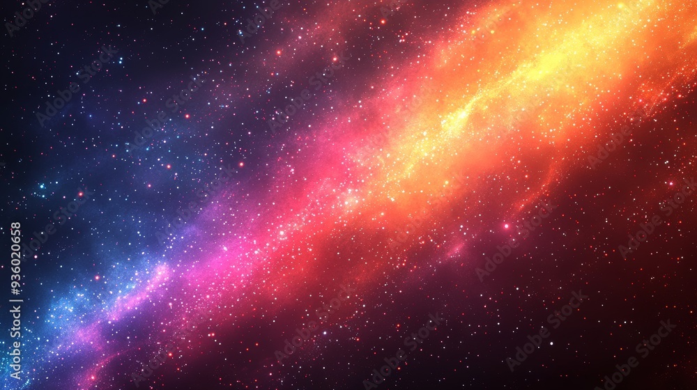 Leinwandbilder Dark background with neon lines creating a dynamic and futuristic pattern.