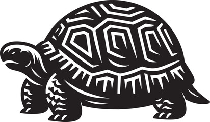 Sea turtle silhouette illustration isolated on a white background