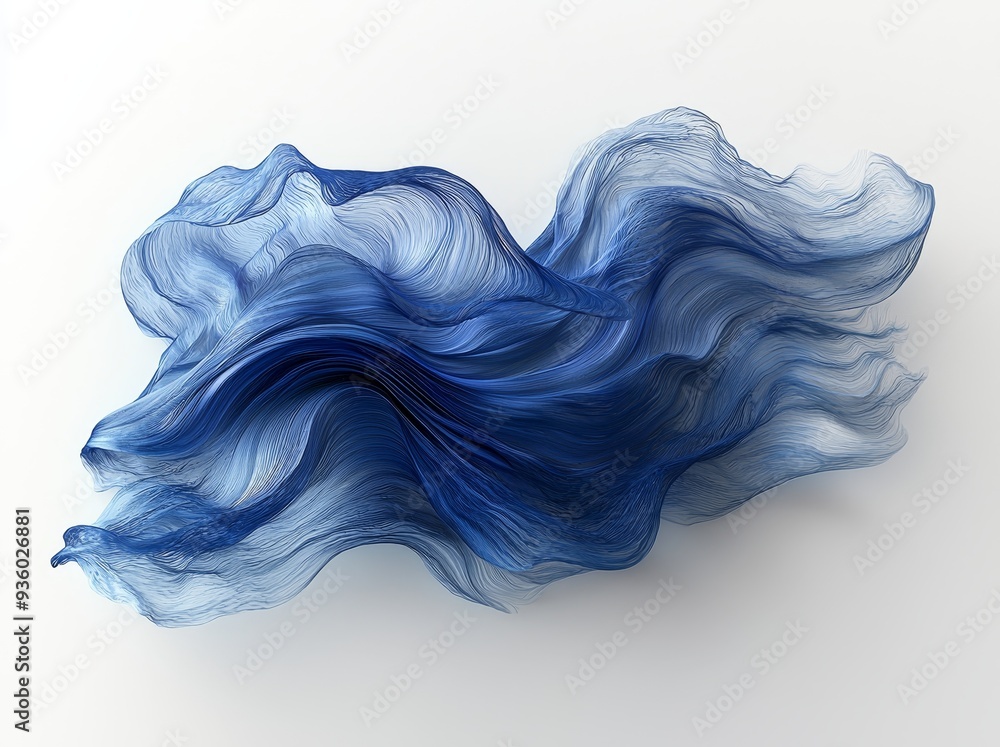 Poster the background of the abstract is white and blue with circular movements