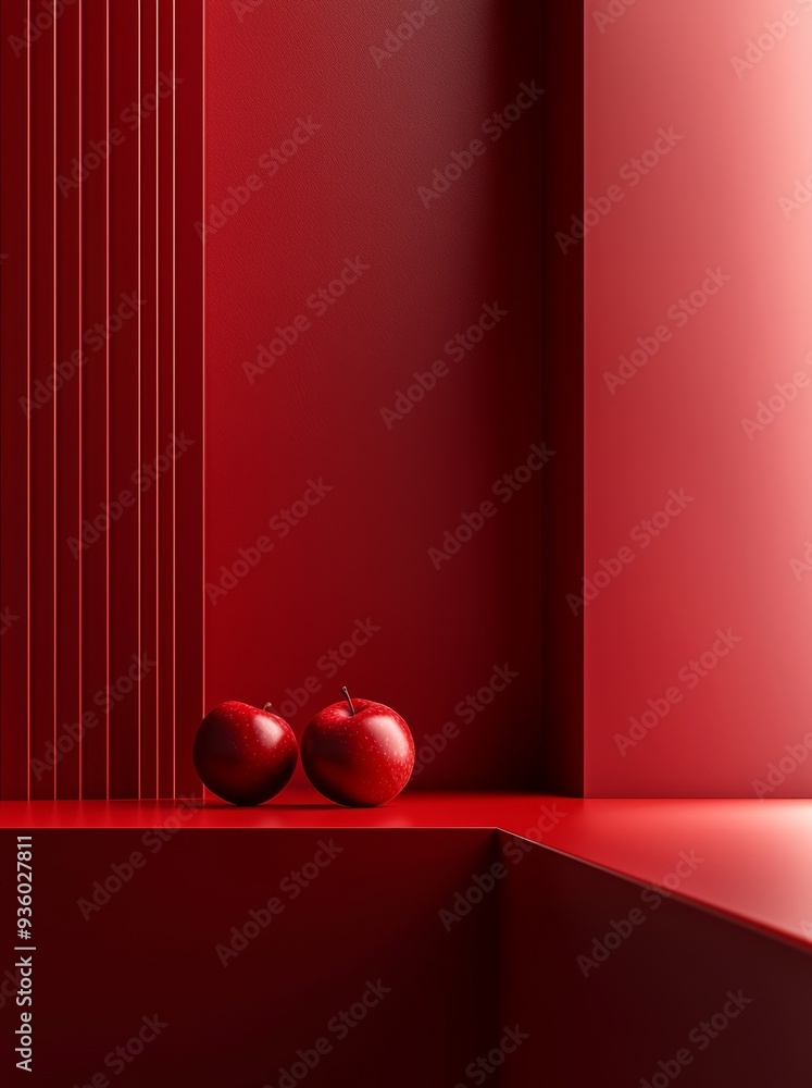 Aufkleber the smooth gradient color of the abstract red background is perfect for web design templates, hallow