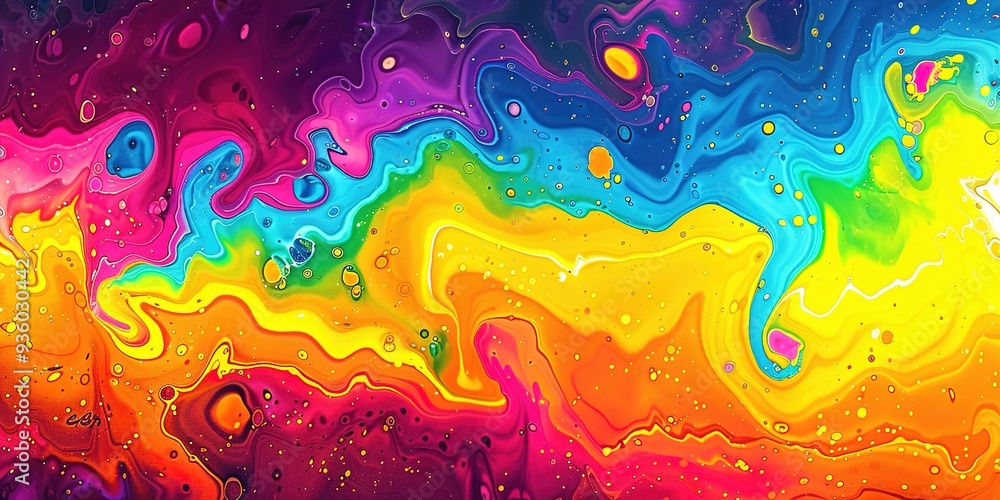 Poster abstract colorful background with splashes