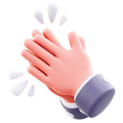 3D Thunderous Applause Hand Gesture