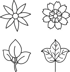 Dive into the world of flowers with our hand drawn floral illustration coloring book for children
