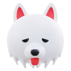 3D Chow Chow Dog Cartoon