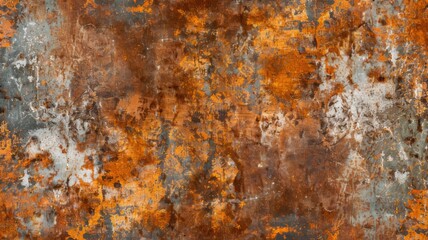 Metal old grunge copper bronze rusty texture, gold background effect wallpaper. Grunge metallic tile design, rustic marble stone texture, oxidation on iron plate.