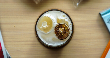 Lemonade coffee mocktail