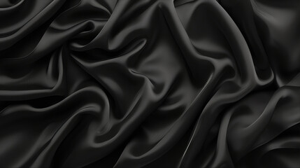 Obraz premium black drape silk, satin background