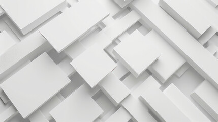 Abstract white arrays of square background patterns 