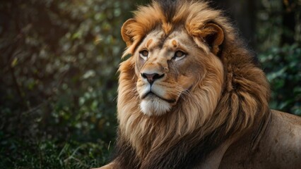 Fototapeta premium male lion portrait