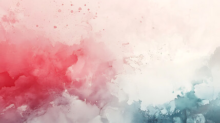 Obraz premium Soft Abstract Watercolor Background with Subtle Red and Gray Tones