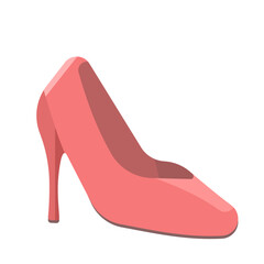 赤いハイヒールのイラスト