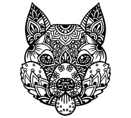 Finnish Spitz Mandala Tattoo	