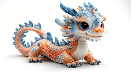 Fototapeta premium Enchanting Unicorn Figurine - Magical Toy Figurine with Wings and Crown for Kids, Perfect for Playtime, Decor, and Imaginative Adventures