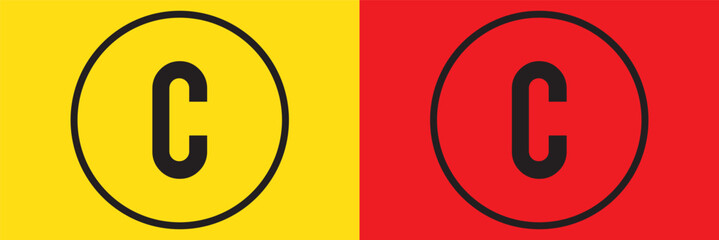 Copyright icon vector illustration. copyright sign and symbol