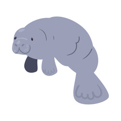 sea cow animal cartoon