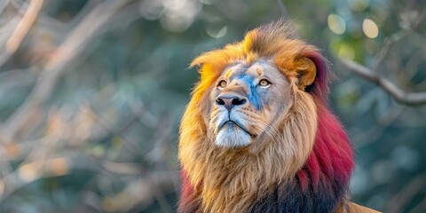 portrait of a lion