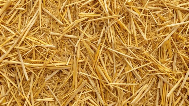 Seamless texture of hay straw suitable for backgrounds and design projects