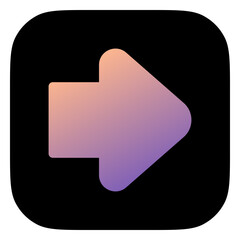 Editable vector forward arrow icon. Part of a big icon set family. Perfect for web and app interfaces, presentations, infographics, etc