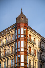 facade of the building in the city of Bilbao