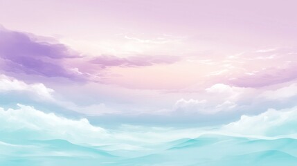 Naklejka premium Dreamy Pastel Sunset