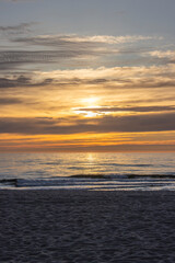 Obraz premium Sonnenuntergang in Wenningstedt Sylt