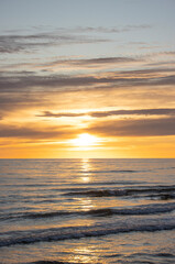 Sonnenuntergang in Wenningstedt Sylt