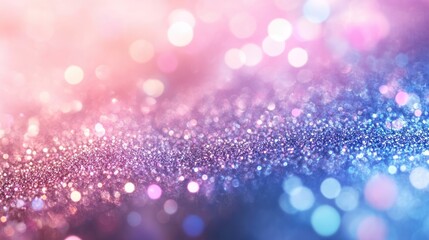 Blurry mixed glitter background with soft pastel shades, leaving ample space for text. Great for playful, dreamy, or celebratory content.