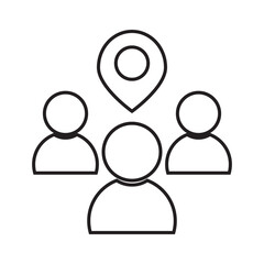 Community icon. Containing people, friendship, social, diversity, village, relationships, support and community development icon. vector illustration . EPS 10/AI