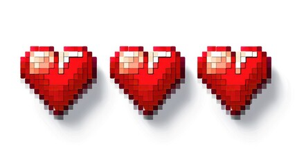 Pixelated Heart Trio