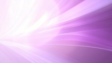 A burst of radiant light with shades of purple, white, and pink create a serene abstract composition.